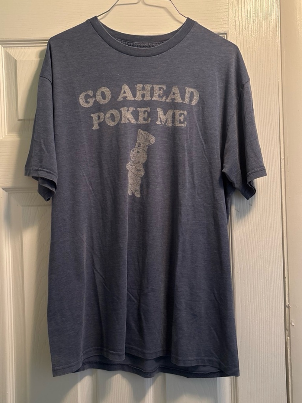 DC Men's Navy Short Sleeve Graphic Tee - 'Go Ahead Poke Me'
